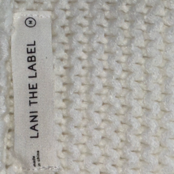 Lani the Label Elegant Cream Knit Cardigan Size M NWT Bloomingdale’s Exclusive - Picture 8 of 10